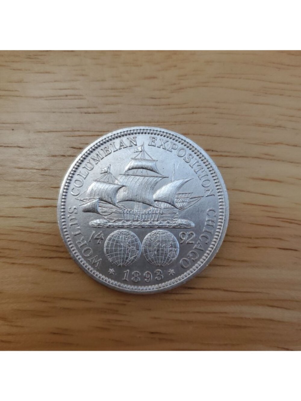1893 Columbian Exposition Half Dollar Silver Coin Case World's Fair In Chicago - Picture 2 of 10